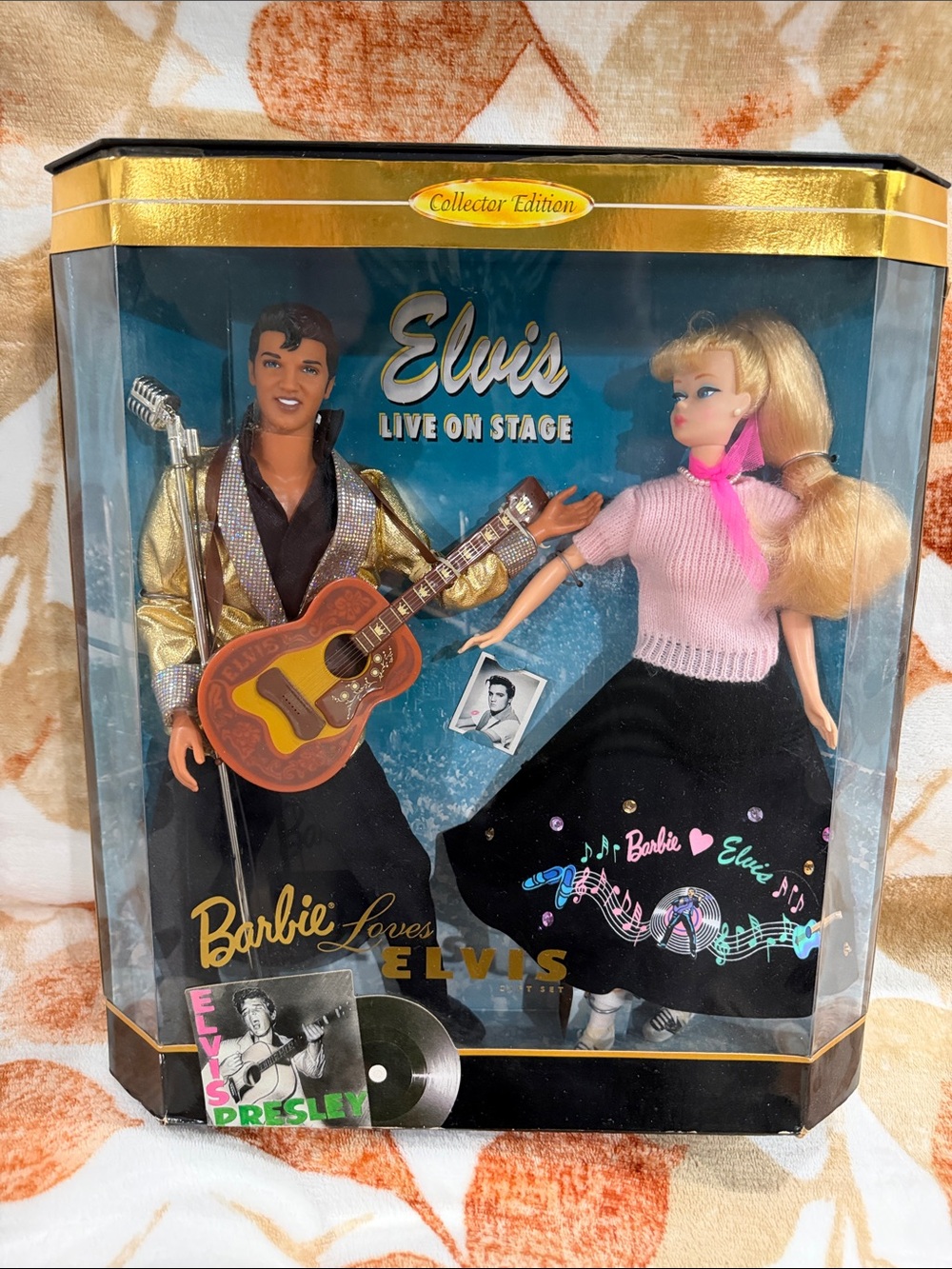 Barbie Elvis Live On Stage Collector Set - Pink, Black, Gold